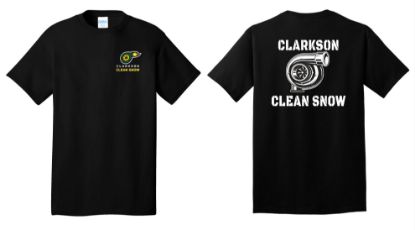 Picture of Clarkson Snow Black Cotton T-Shirt