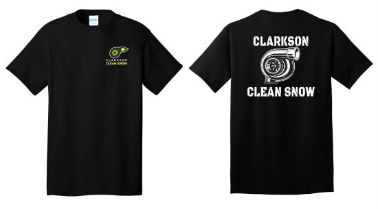 Picture of Clarkson Snow Black Cotton T-Shirt