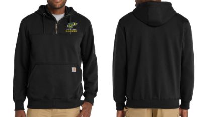 Picture of Clarkson Carhartt Heavyweight 1/4 Zip Embroidered Hoodie