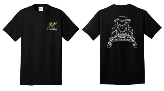 Picture of Clarkson Snowmobile Black Cotton T-Shirt