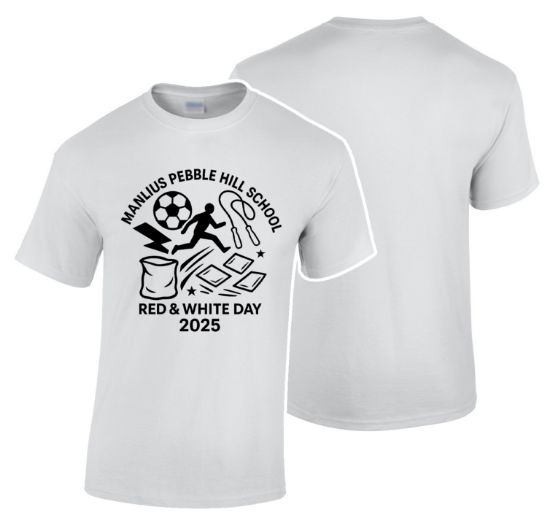 Picture of 2025 Red & White Day Adult White Tee