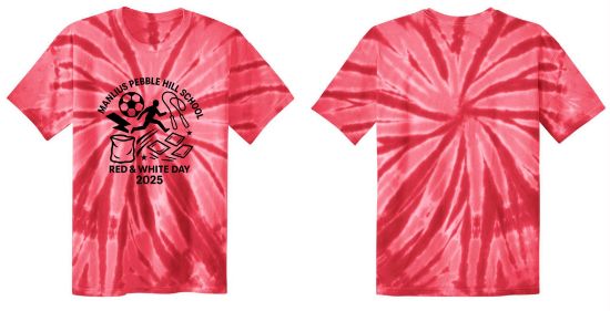 Picture of 2025 Red & White Day Youth Tie-Dye Tee