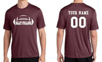 Picture of Personalized Valley Stallions Dry-fit Tee