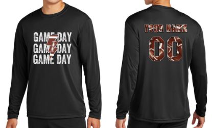 Picture of Personalized Game Day Dry-fit Long Sleeve Shirt