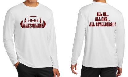 Picture of Valley Stallions Football Dry-fit Long Sleeve Shirt