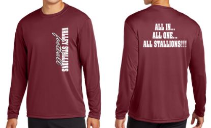 Picture of Valley Stallions Side Printed Dry-fit Long Sleeve Shirt