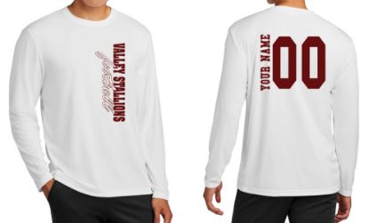 Picture of Personalized Valley Stallions Side Printed Dry-fit Long Sleeve Shirt