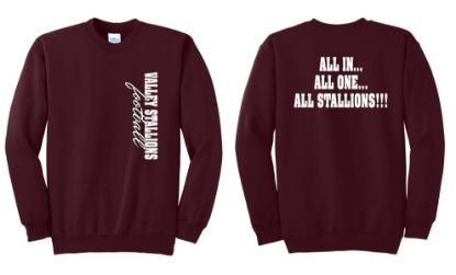 Picture of Valley Stallions Side Printed Crewneck Sweatshirt