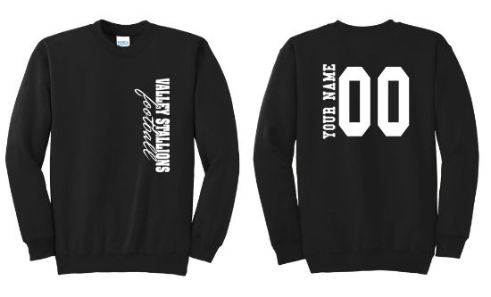 Picture of Personalized Valley Stallions Side Printed Crewneck Sweatshirt