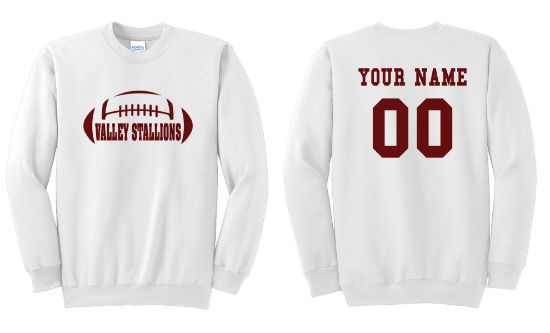 Picture of Personalized Valley Stallions Crewneck Sweatshirt