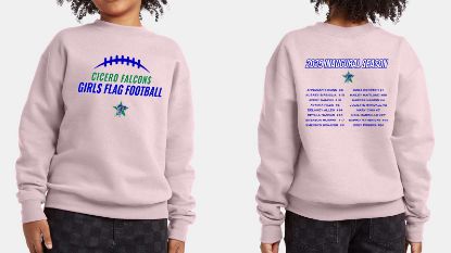 Picture of Flag Football Crewneck Sweatshirt (Kids and Adults Sizes)