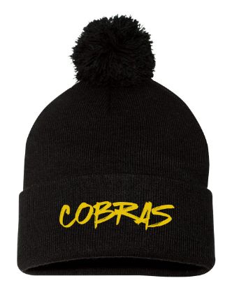 Picture of Cobras Embroidered Pom Pom Beanie
