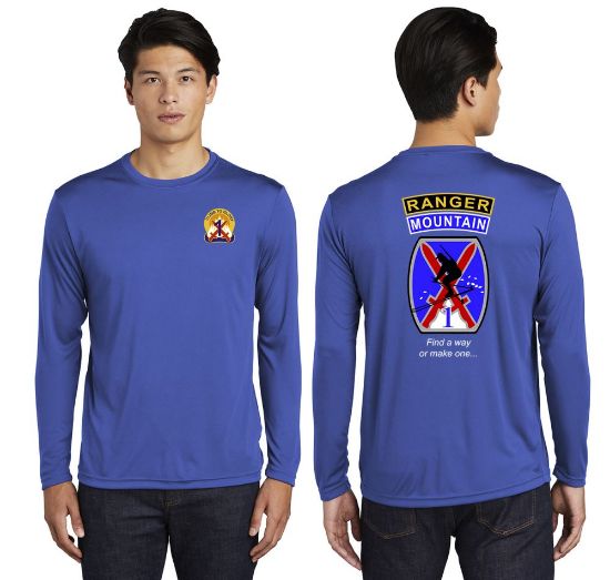 Picture of Mountain Ranger Blue Dri-Fit Long Sleeve Shirt