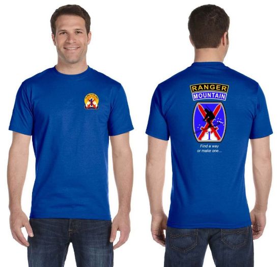 Picture of Mountain Ranger Blue Cotton T-Shirt