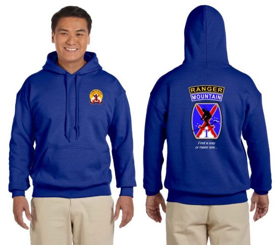 Picture of Mountain Ranger Blue Hooded Sweatshirt