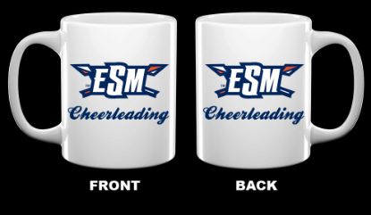 Picture of ESM Cheerleading Set of 2 White Mugs